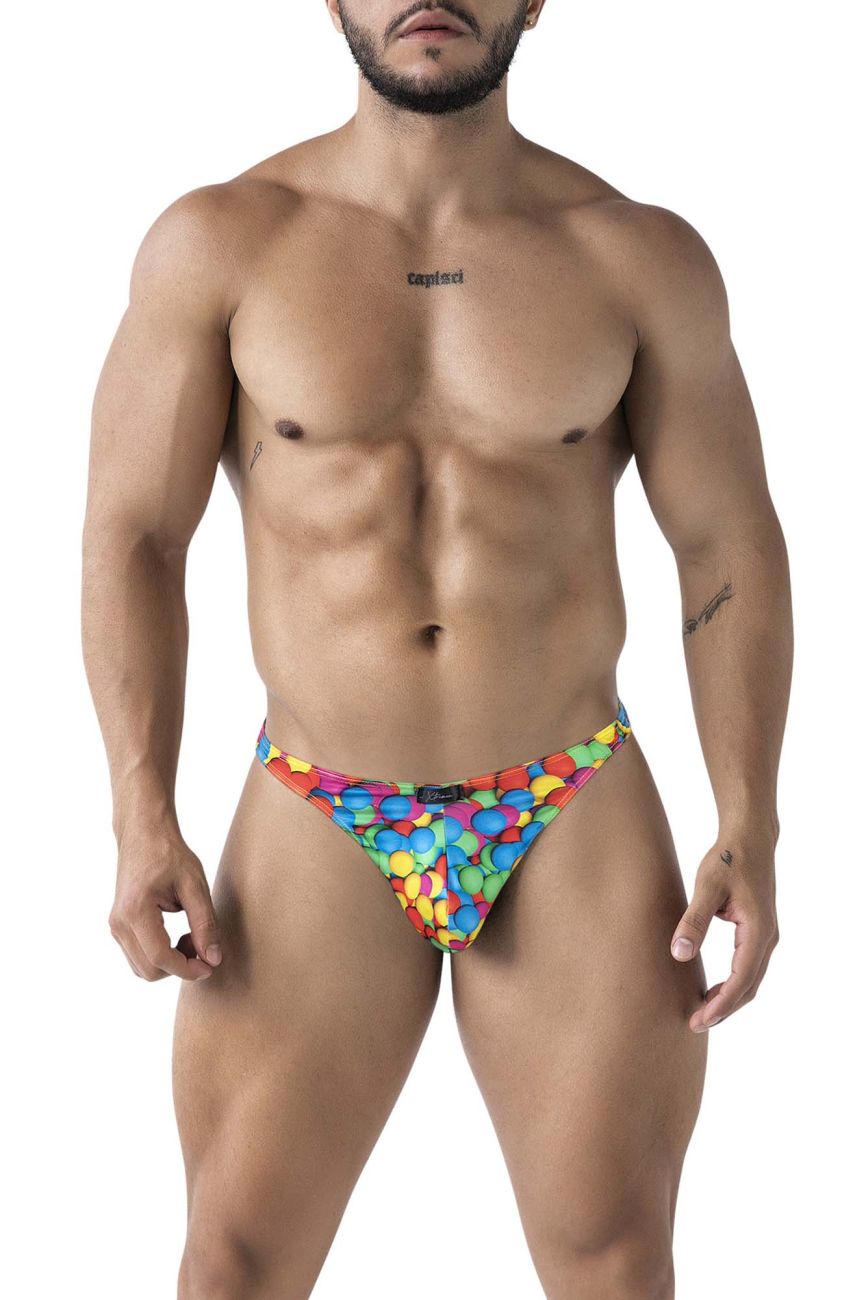 Xtremen Printed Thongs in Bubbles Print – men's thongs