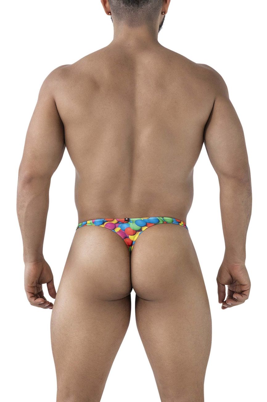Xtremen Printed Thongs in Bubbles Print – men's thongs