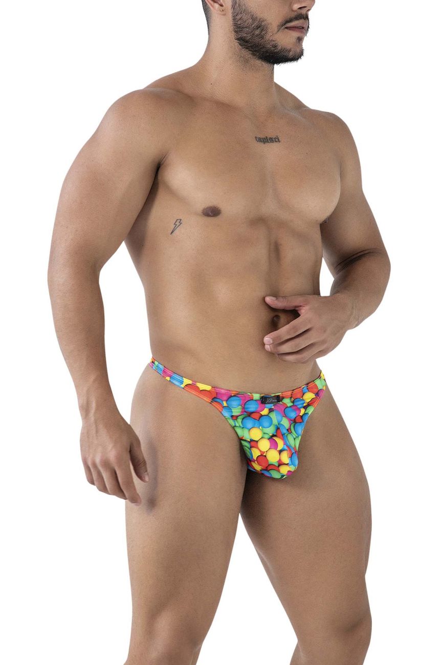 Xtremen Printed Thongs in Bubbles Print – men's thongs