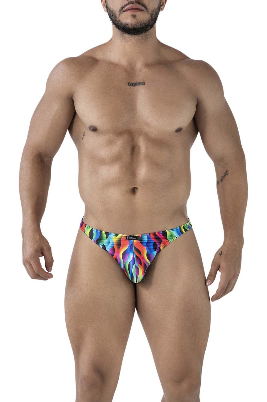 Xtremen Printed Thongs in Waves Print – men's thongs