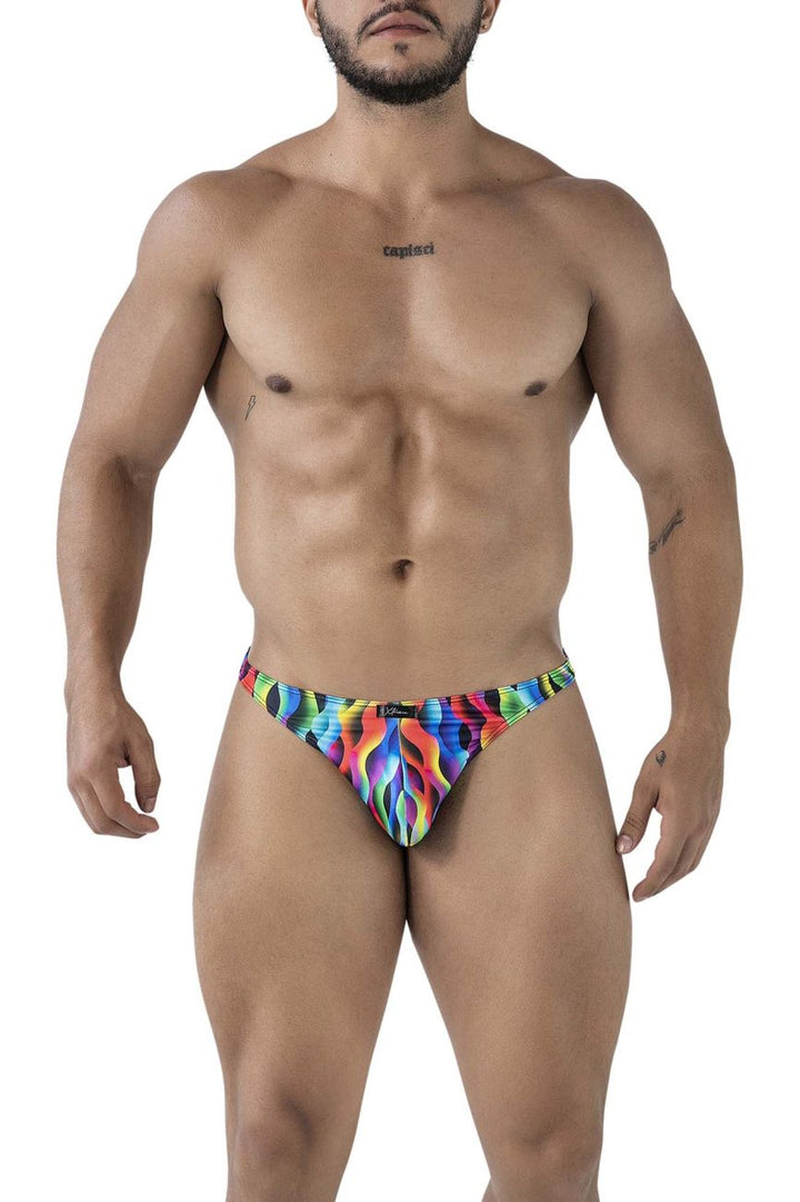Xtremen Printed Thongs in Waves Print – men's thongs