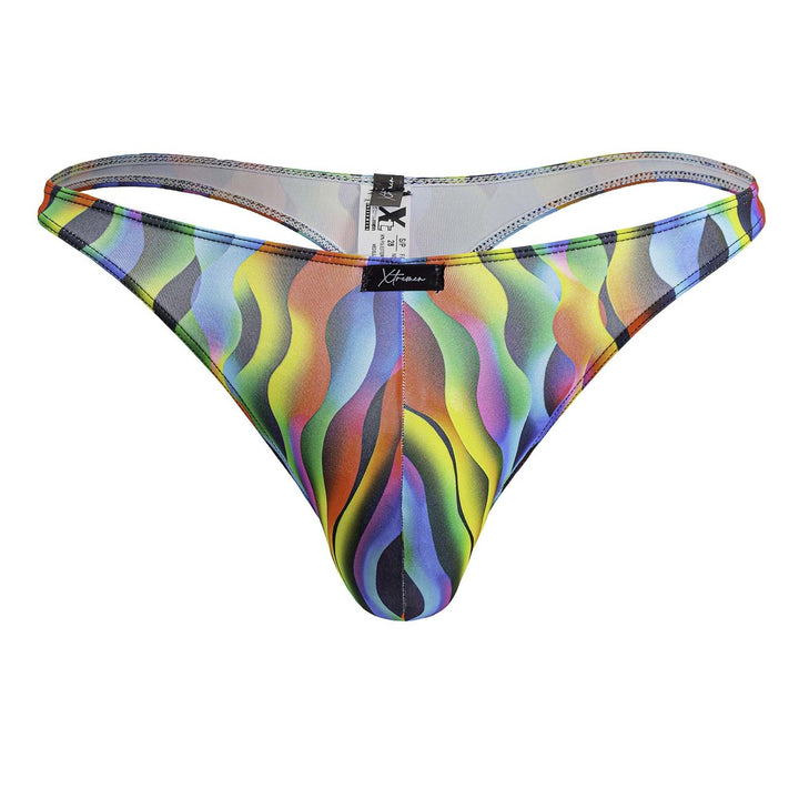Xtremen Printed Thongs in Waves Print – men's thongs
