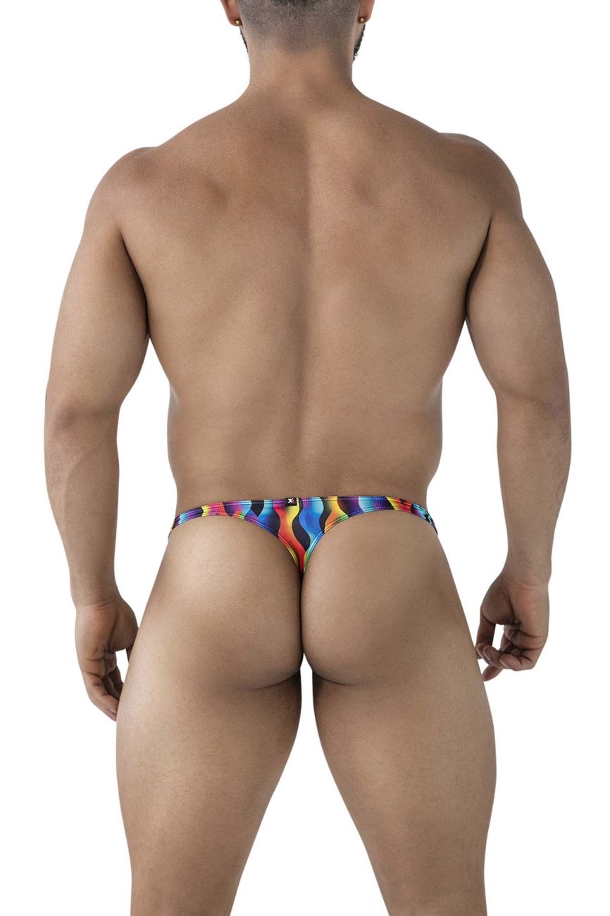 Xtremen Printed Thongs in Waves Print – men's thongs