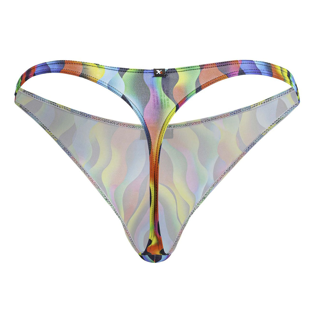 Xtremen Printed Thongs in Waves Print – men's thongs