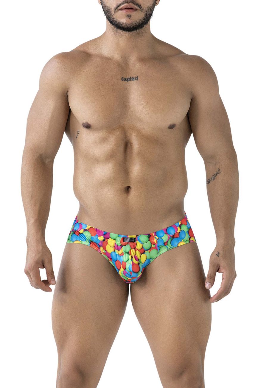 Xtremen Printed Briefs in Bubbles Print – men's briefs