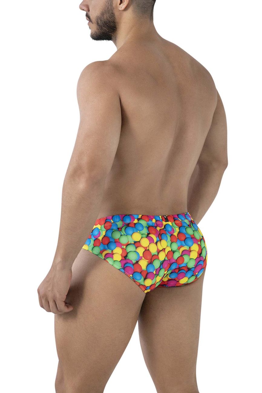 Xtremen Printed Briefs in Bubbles Print – men's briefs