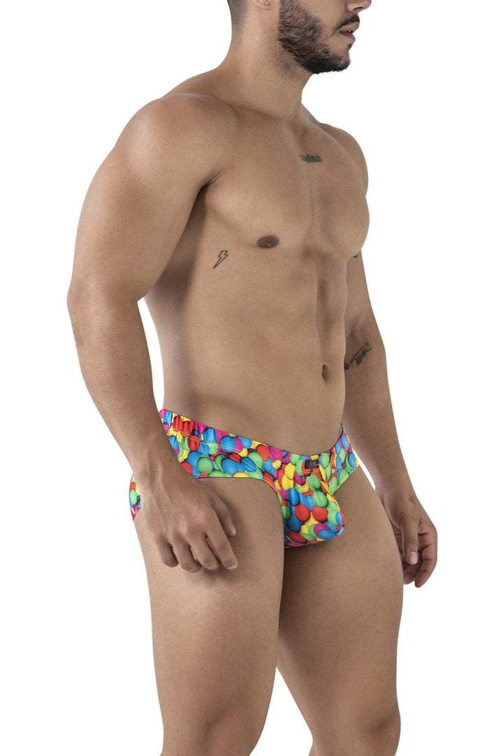 Xtremen Printed Briefs in Bubbles Print – men's briefs