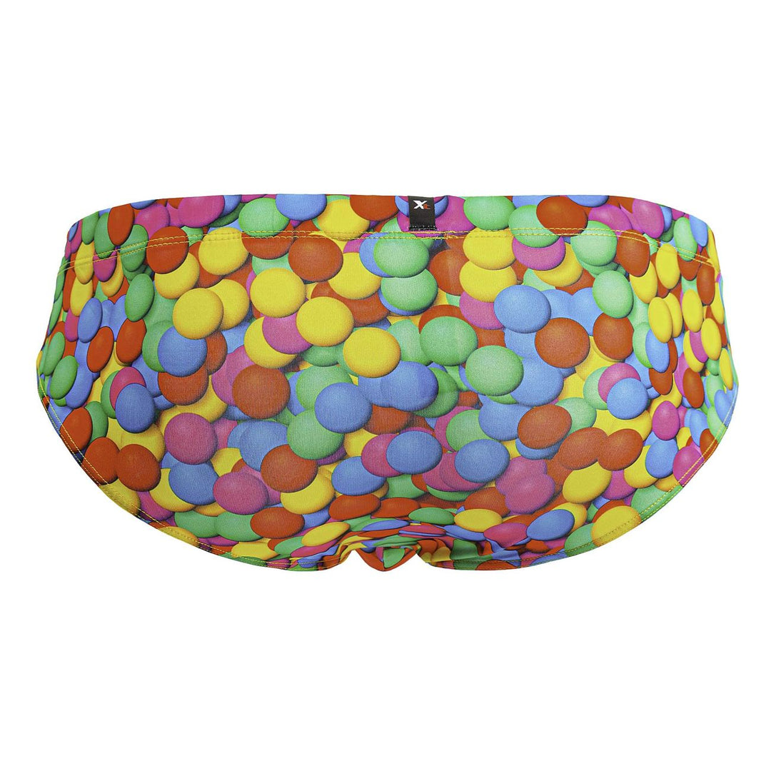 Xtremen Printed Briefs in Bubbles Print – men's briefs