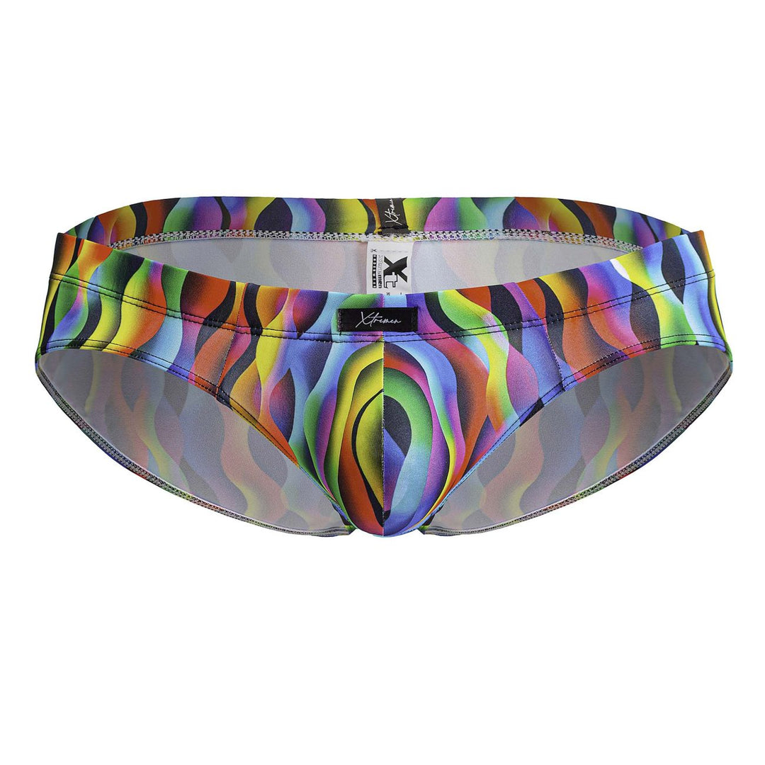 Xtremen  Men's Bikini Brief in Waves – men's briefs