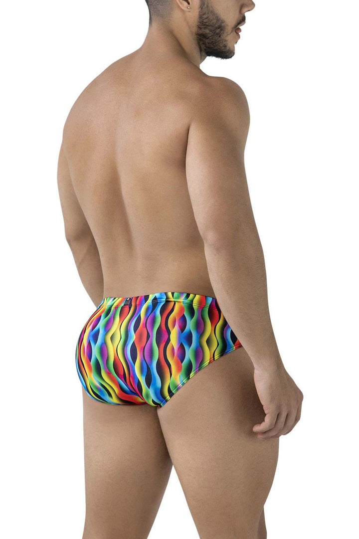 Xtremen  Men's Bikini Brief in Waves – men's briefs