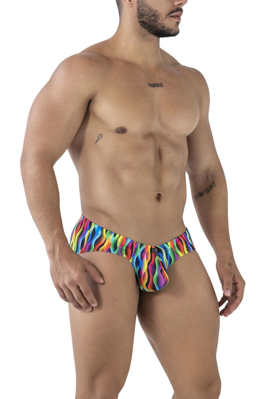 Xtremen  Men's Bikini Brief in Waves – men's briefs