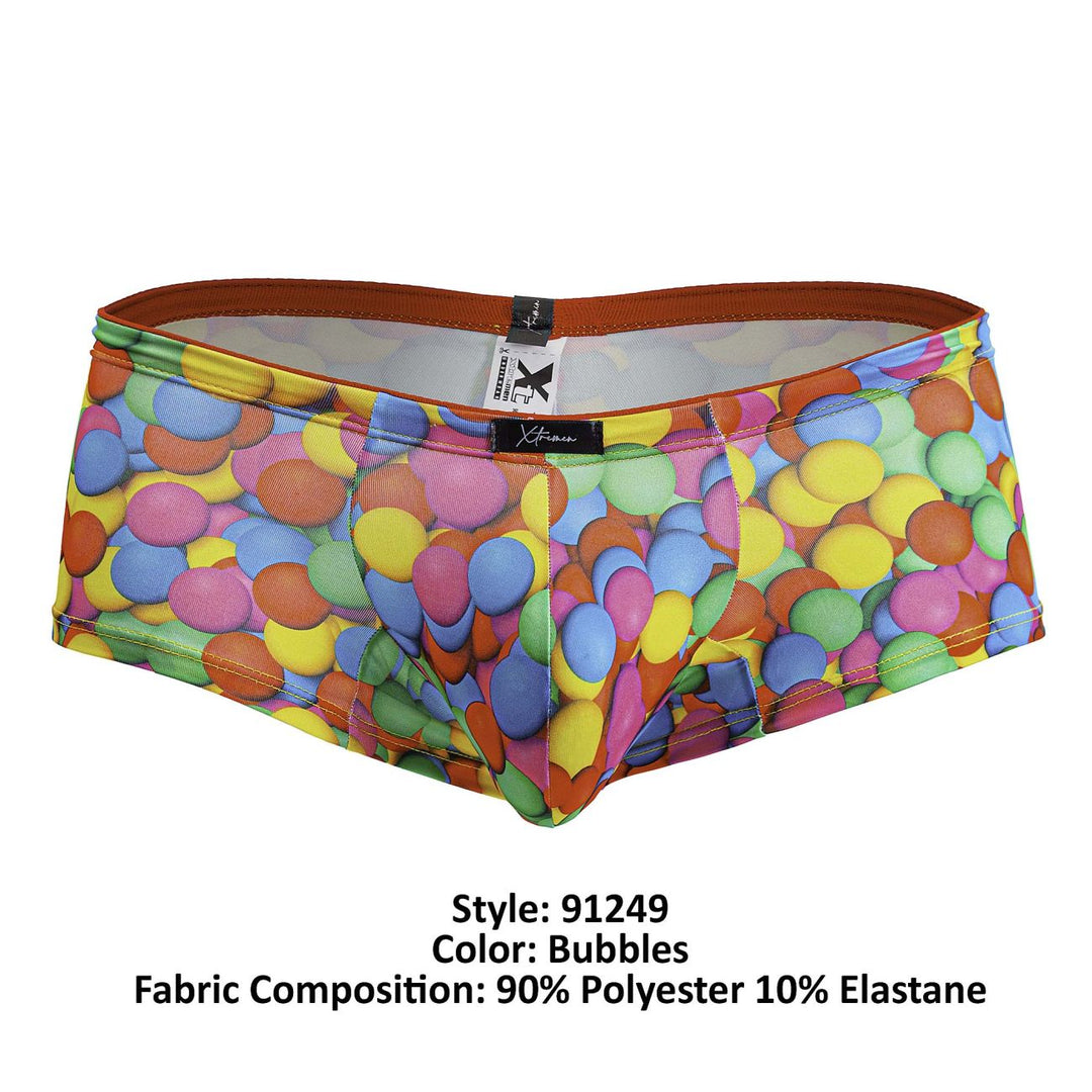 Xtremen Printed Trunks in Bubbles Print – men's trunks