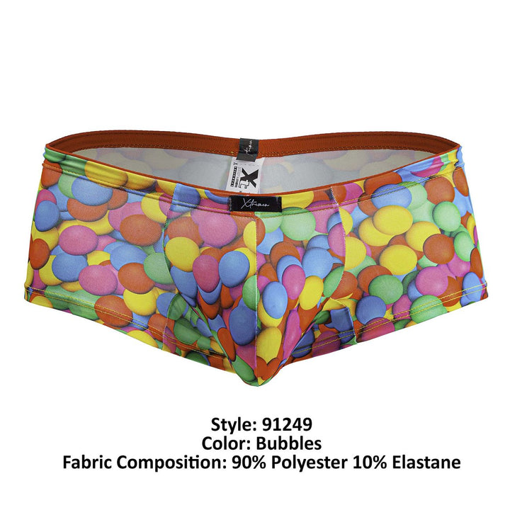 Xtremen Printed Trunks in Bubbles Print – men's trunks