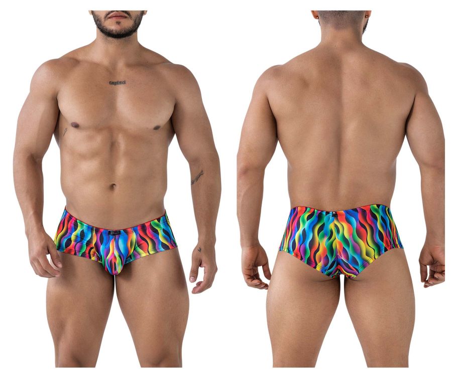 Xtremen Printed Trunks in Waves Print – men's trunks