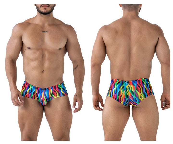 Xtremen Printed Trunks in Waves Print – men's trunks