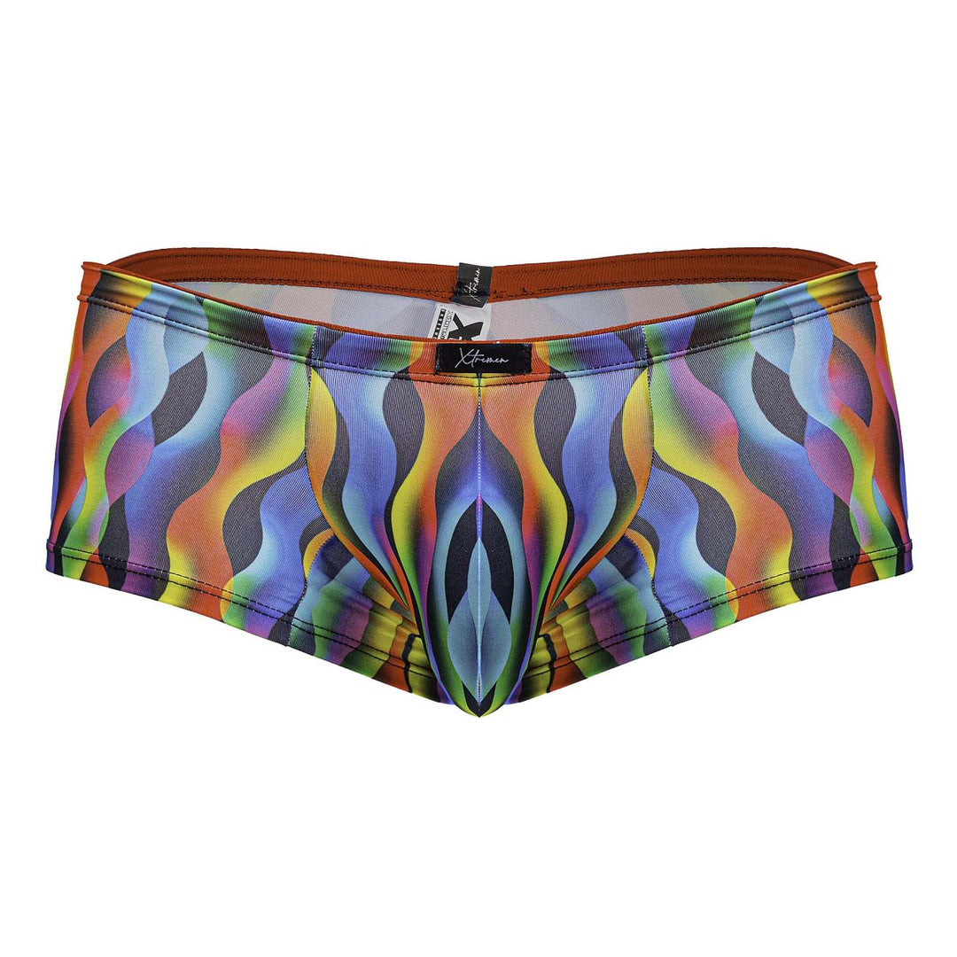 Xtremen Printed Trunks in Waves Print – men's trunks