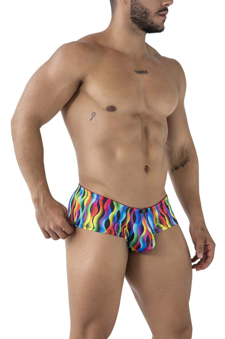 Xtremen Printed Trunks in Waves Print – men's trunks