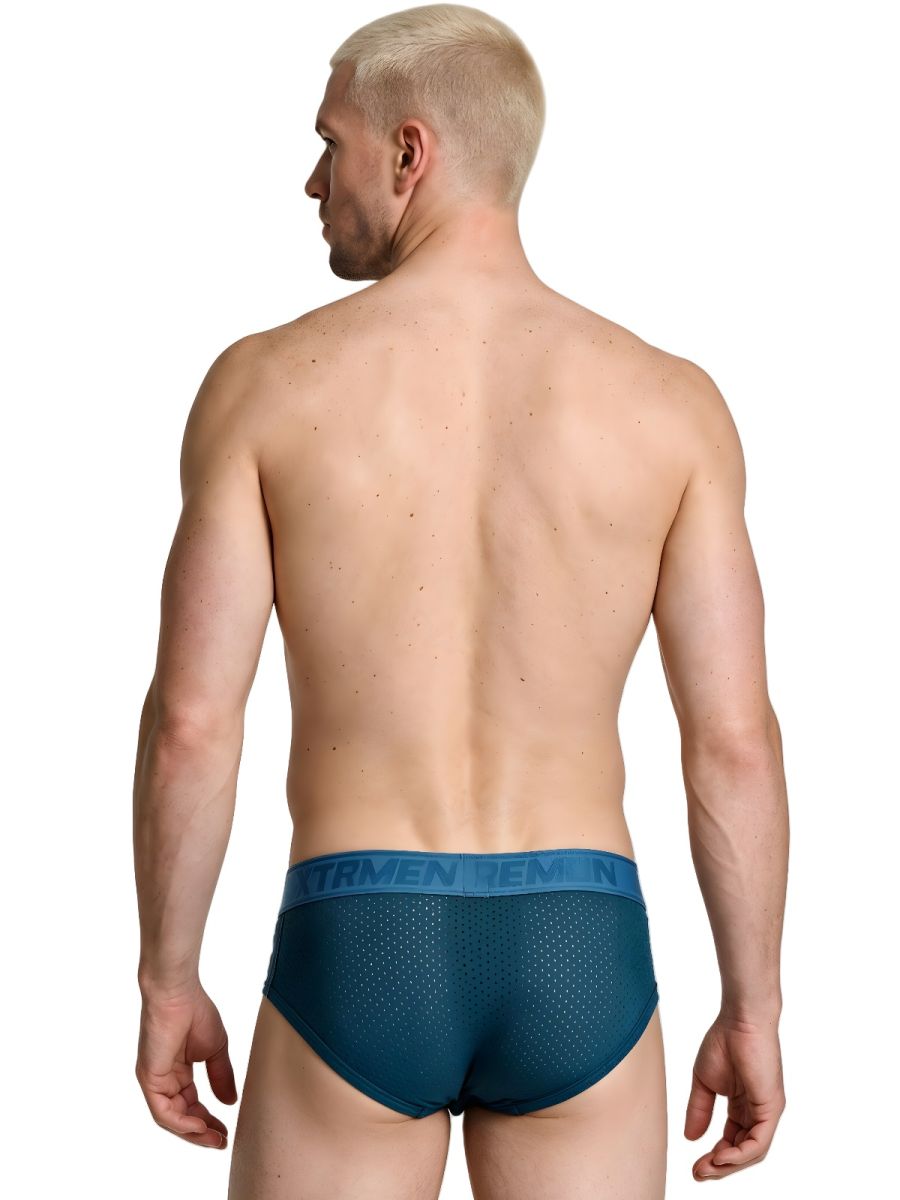 Xtremen Microfiber Mesh Men's Bikini Brief in Petrol – men's briefs