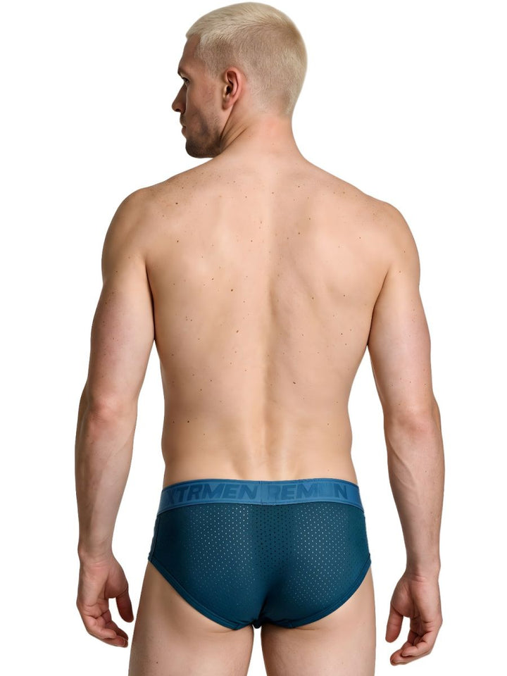 Xtremen Microfiber Mesh Men's Bikini Brief in Petrol – men's briefs