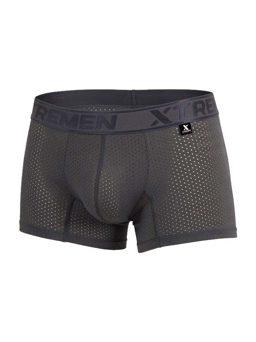 Xtremen Microfiber Mesh Men's Boxer Brief in Gray – men's boxer briefs