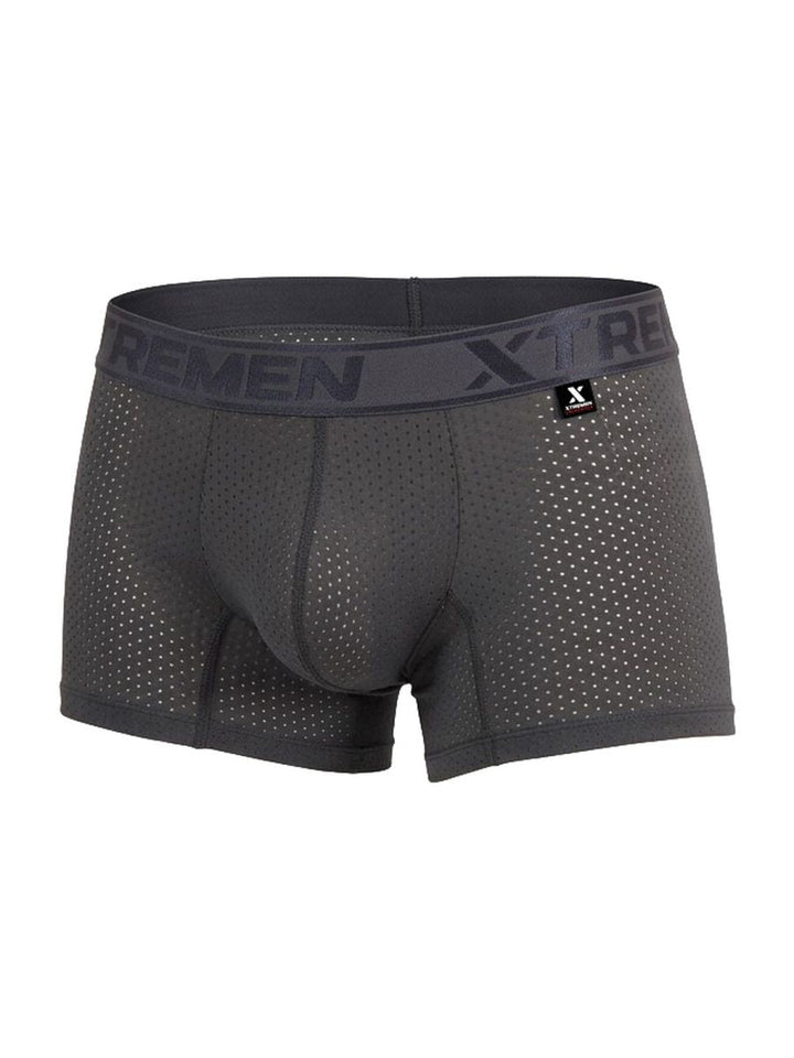 Xtremen Microfiber Mesh Men's Boxer Brief in Gray – men's boxer briefs
