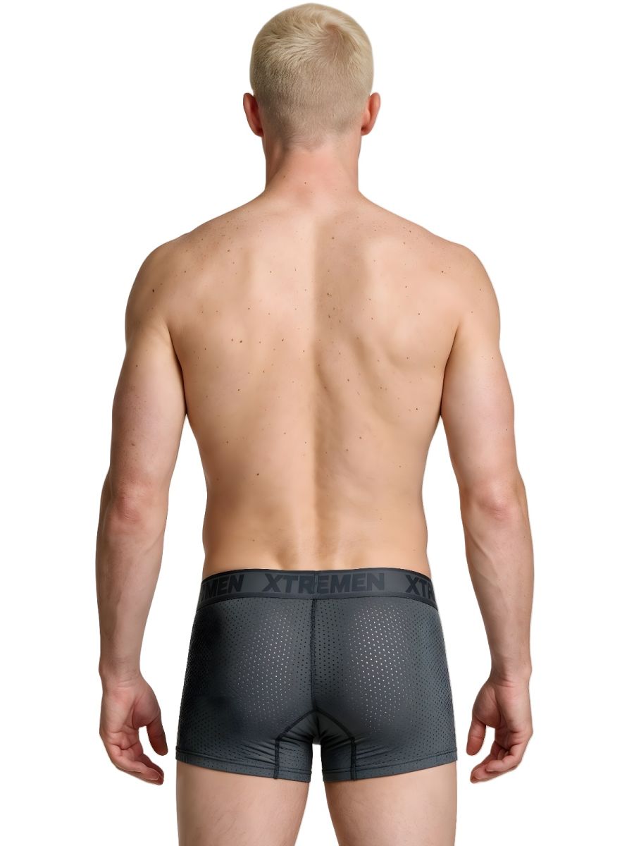 Xtremen Microfiber Mesh Men's Boxer Brief in Gray – men's boxer briefs