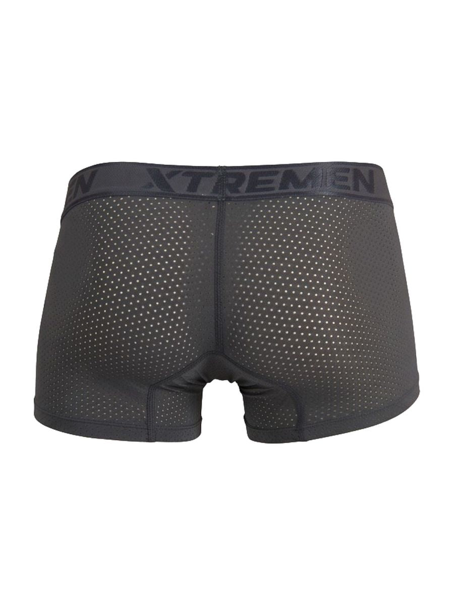 Xtremen Microfiber Mesh Men's Boxer Brief in Gray – men's boxer briefs