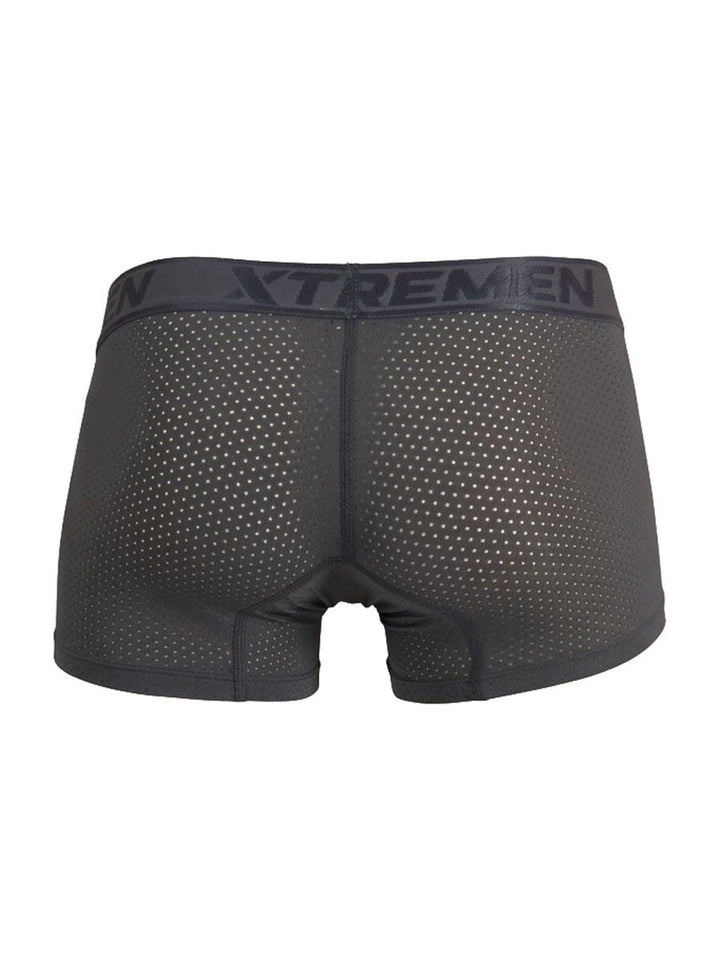 Xtremen Microfiber Mesh Men's Boxer Brief in Gray – men's boxer briefs