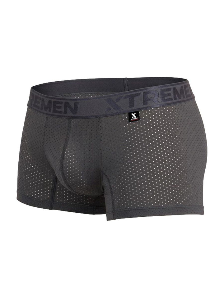 Xtremen Microfiber Mesh Men's Boxer Brief in Gray – men's boxer briefs