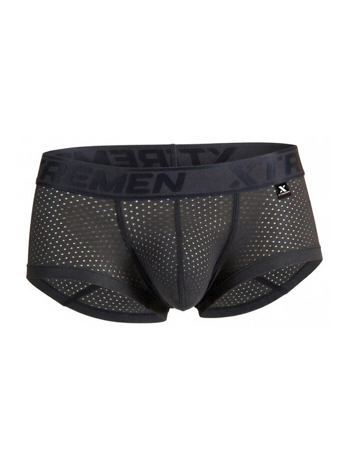 Xtremen Microfiber Mesh Men's Trunk Underwear in Gray – men's trunks