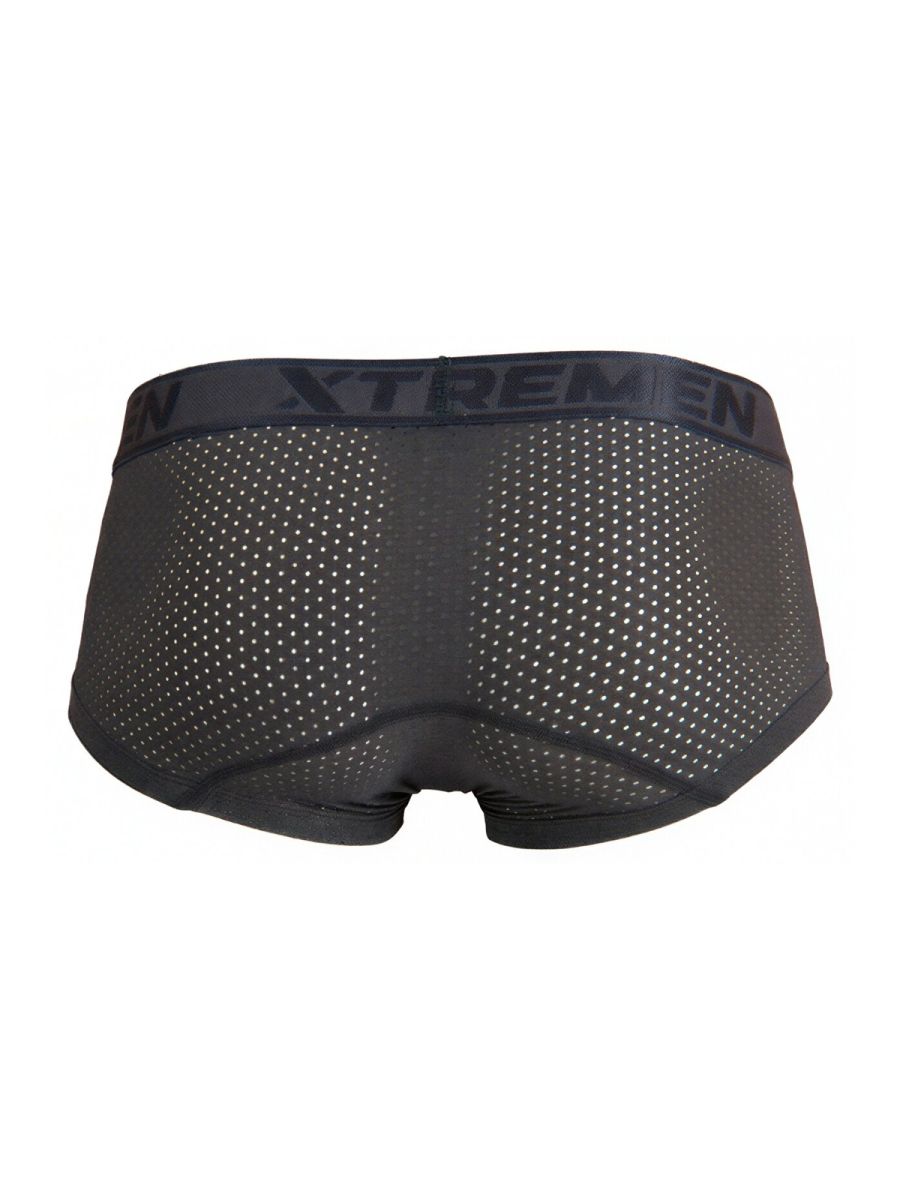 Xtremen Microfiber Mesh Men's Trunk Underwear in Gray – men's trunks