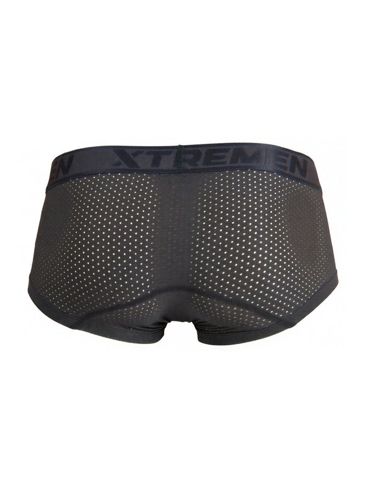 Xtremen Microfiber Mesh Men's Trunk Underwear in Gray – men's trunks