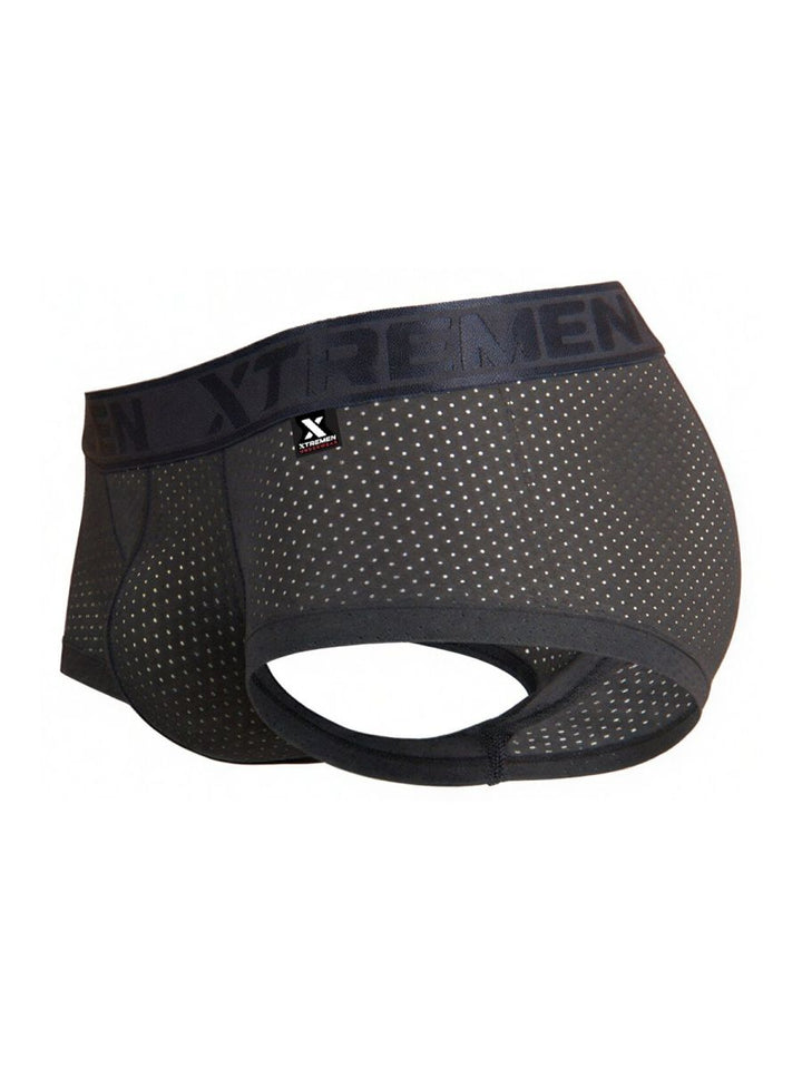 Xtremen Microfiber Mesh Men's Trunk Underwear in Gray – men's trunks