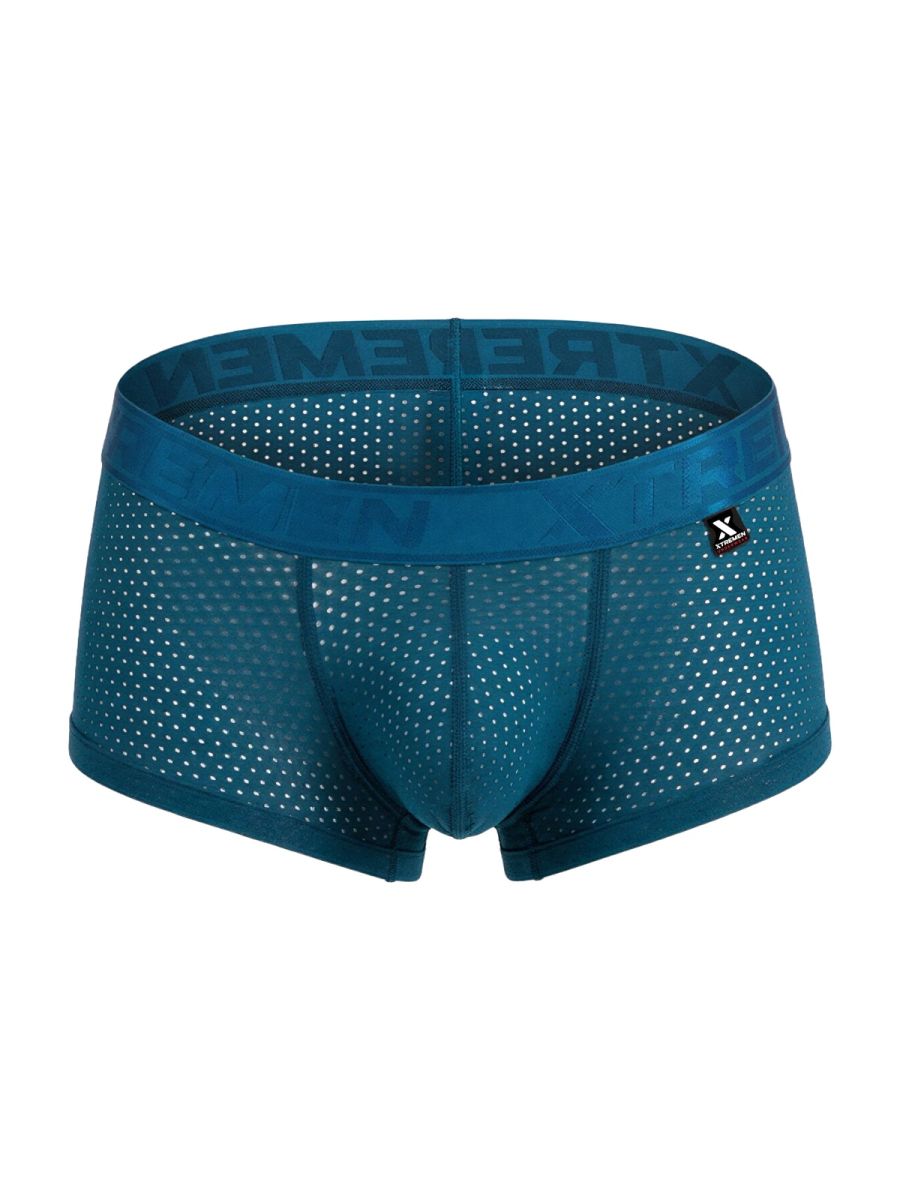 Xtremen Microfiber Mesh Men's Trunk Underwear in Petrol – men's trunks