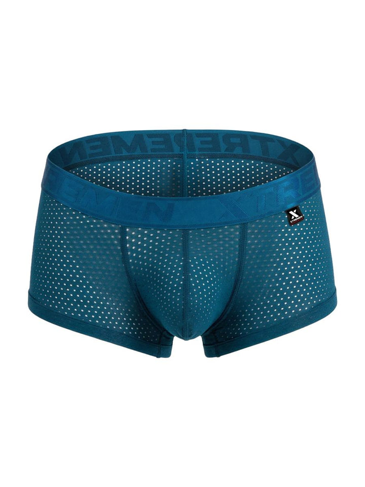 Xtremen Microfiber Mesh Men's Trunk Underwear in Petrol – men's trunks