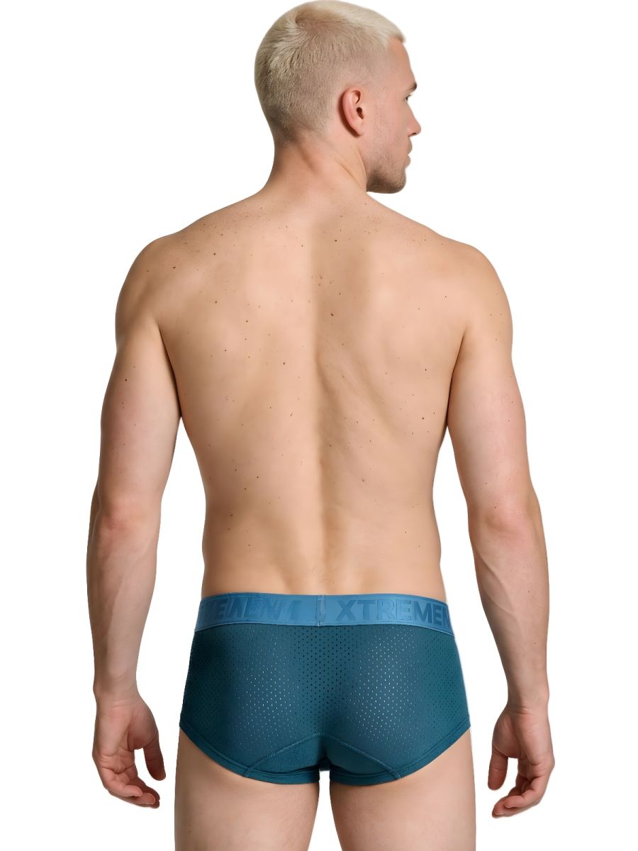 Xtremen Microfiber Mesh Men's Trunk Underwear in Petrol – men's trunks