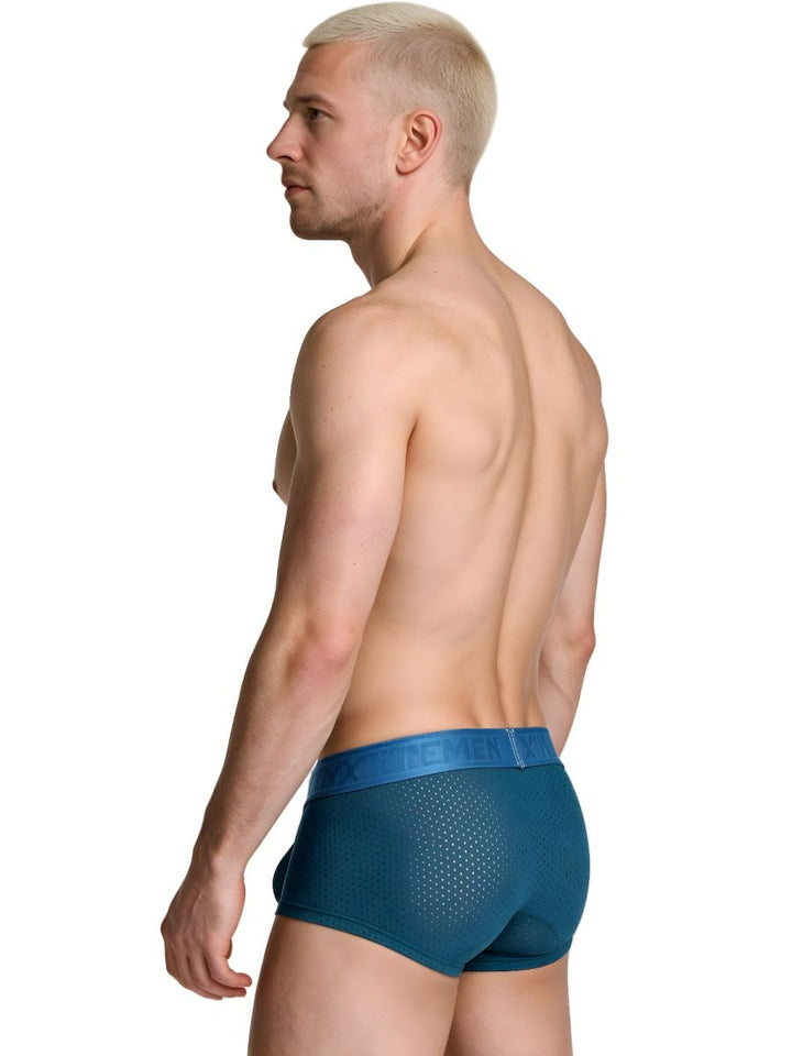 Xtremen Microfiber Mesh Men's Trunk Underwear in Petrol – men's trunks