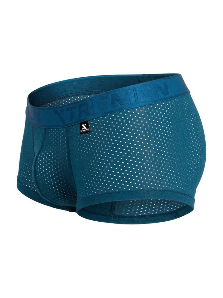 Xtremen Microfiber Mesh Men's Trunk Underwear in Petrol – men's trunks