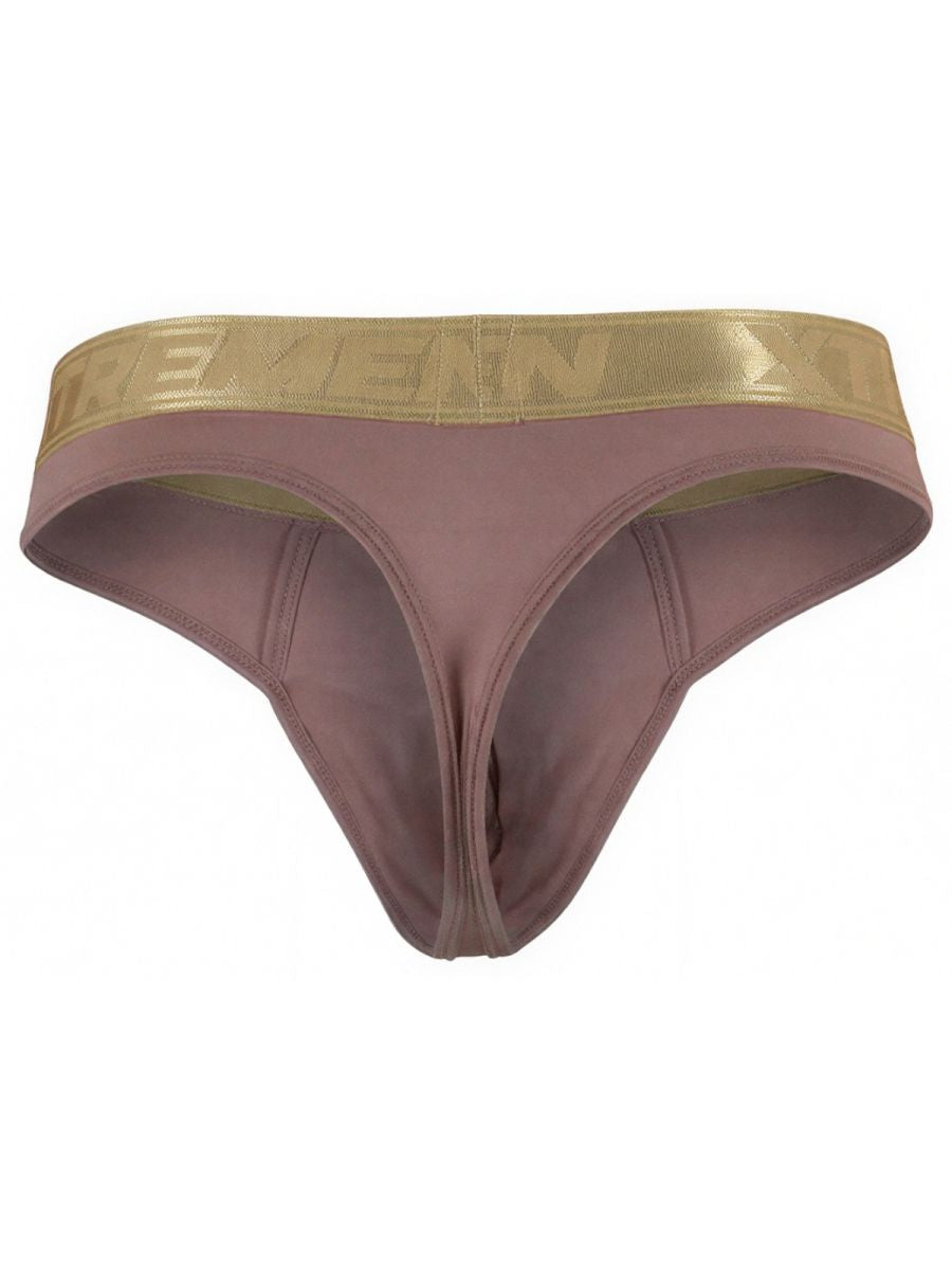 Xtremen Microfiber Sleek and Supportive Men's Thong in Khaki – men's thongs