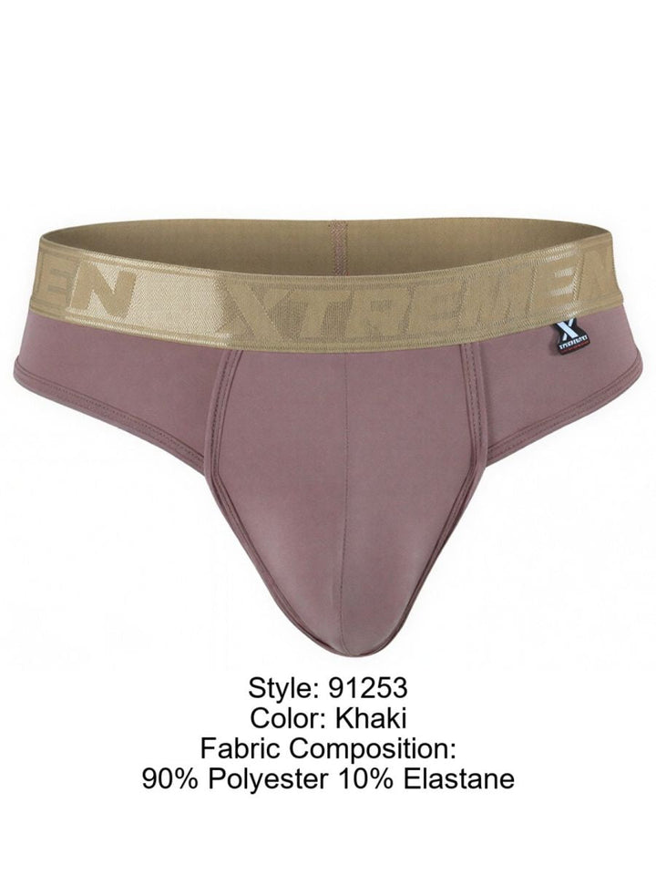 Xtremen Microfiber Sleek and Supportive Men's Thong in Khaki – men's thongs