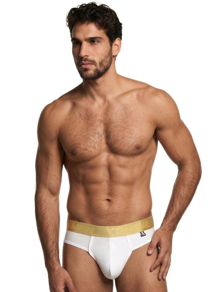 Xtremen Microfiber Sleek and Supportive Men's Thong in White – men's thongs