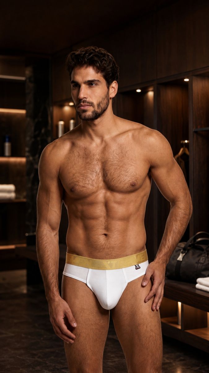 Xtremen Microfiber Sleek and Supportive Men's Thong in White – men's thongs