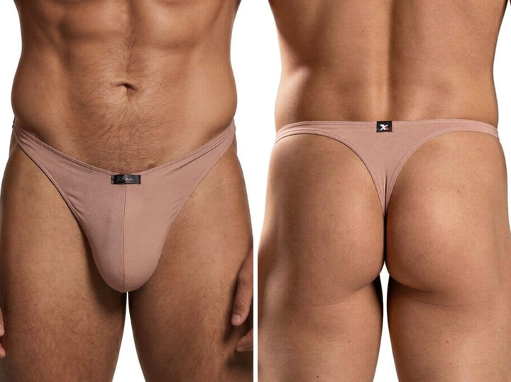 Xtremen Sleek Microfiber Men's Thong in Khaki – men's thongs