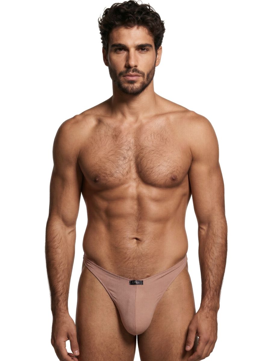 Xtremen Sleek Microfiber Men's Thong in Khaki – men's thongs