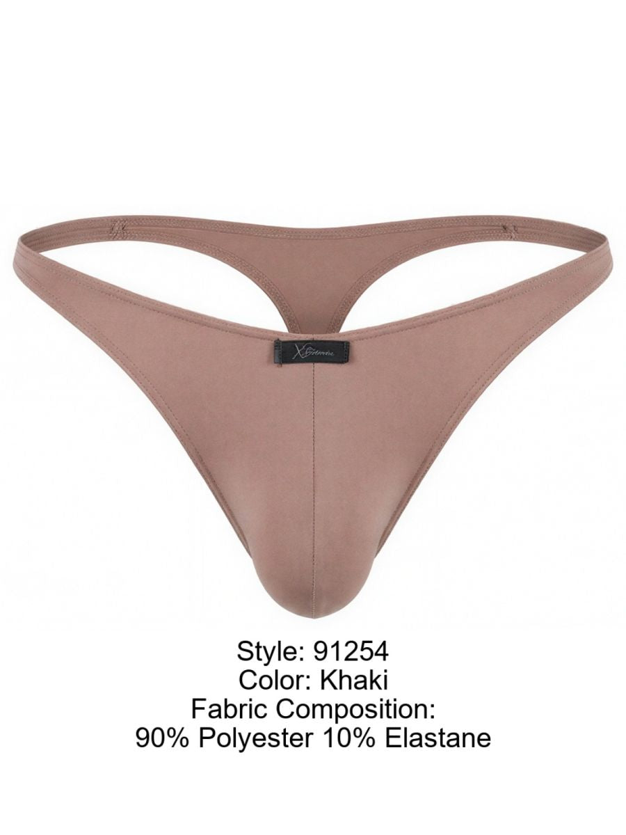 Xtremen Sleek Microfiber Men's Thong in Khaki – men's thongs