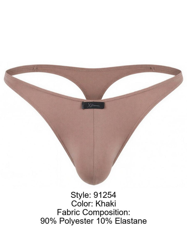 Xtremen Sleek Microfiber Men's Thong in Khaki – men's thongs