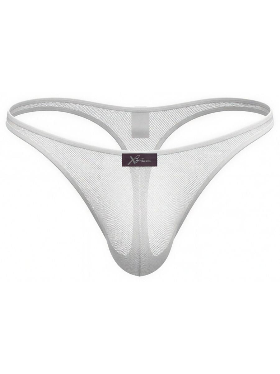 Xtremen Sleek Microfiber Men's Thong in White – men's thongs