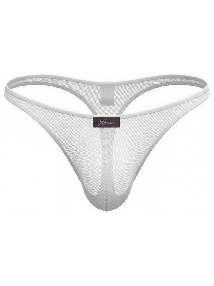 Xtremen Sleek Microfiber Men's Thong in White – men's thongs