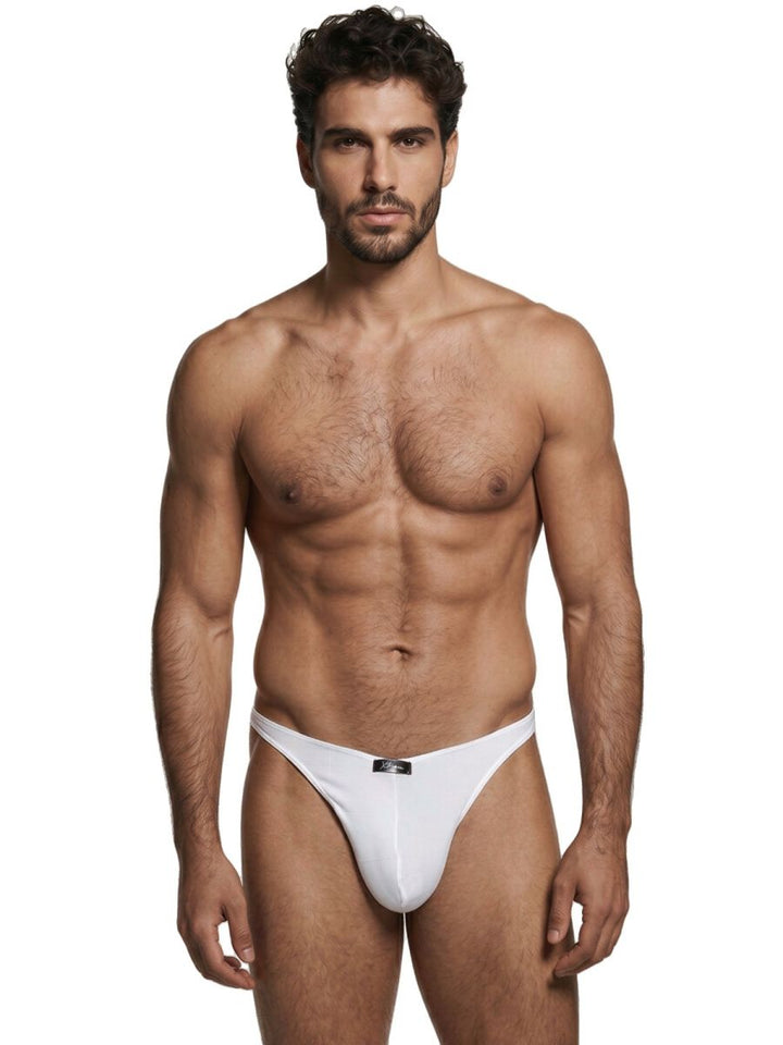 Xtremen Sleek Microfiber Men's Thong in White – men's thongs