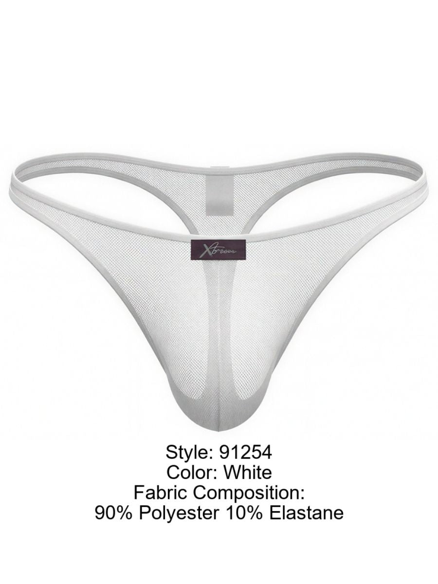 Xtremen Sleek Microfiber Men's Thong in White – men's thongs